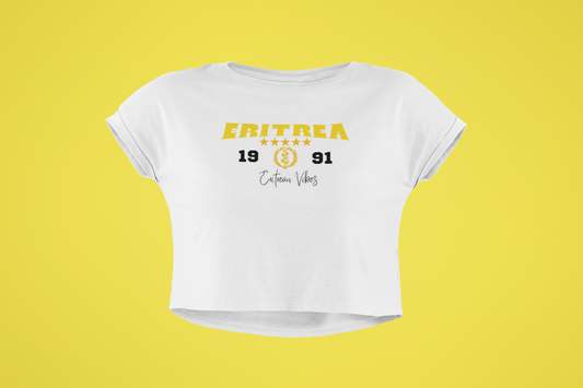 Eritrea 1991 Women's Crop Top - Celebrate Eritrean Independence and Heritage